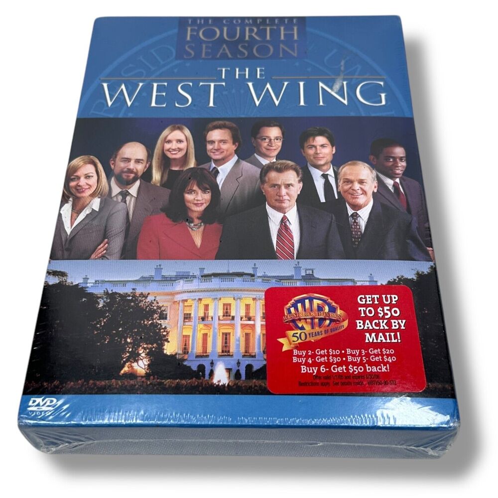 The West Wing Fourth Season 4 DVD Set‎ Serial Political Drama Josiah Bartlet New